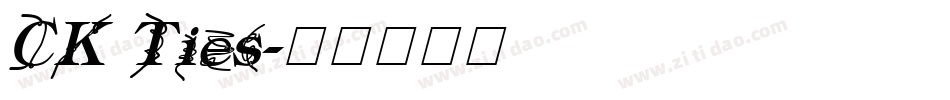 CK Ties字体转换